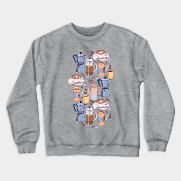 Coffee Love Crewneck Sweatshirt by micklyn